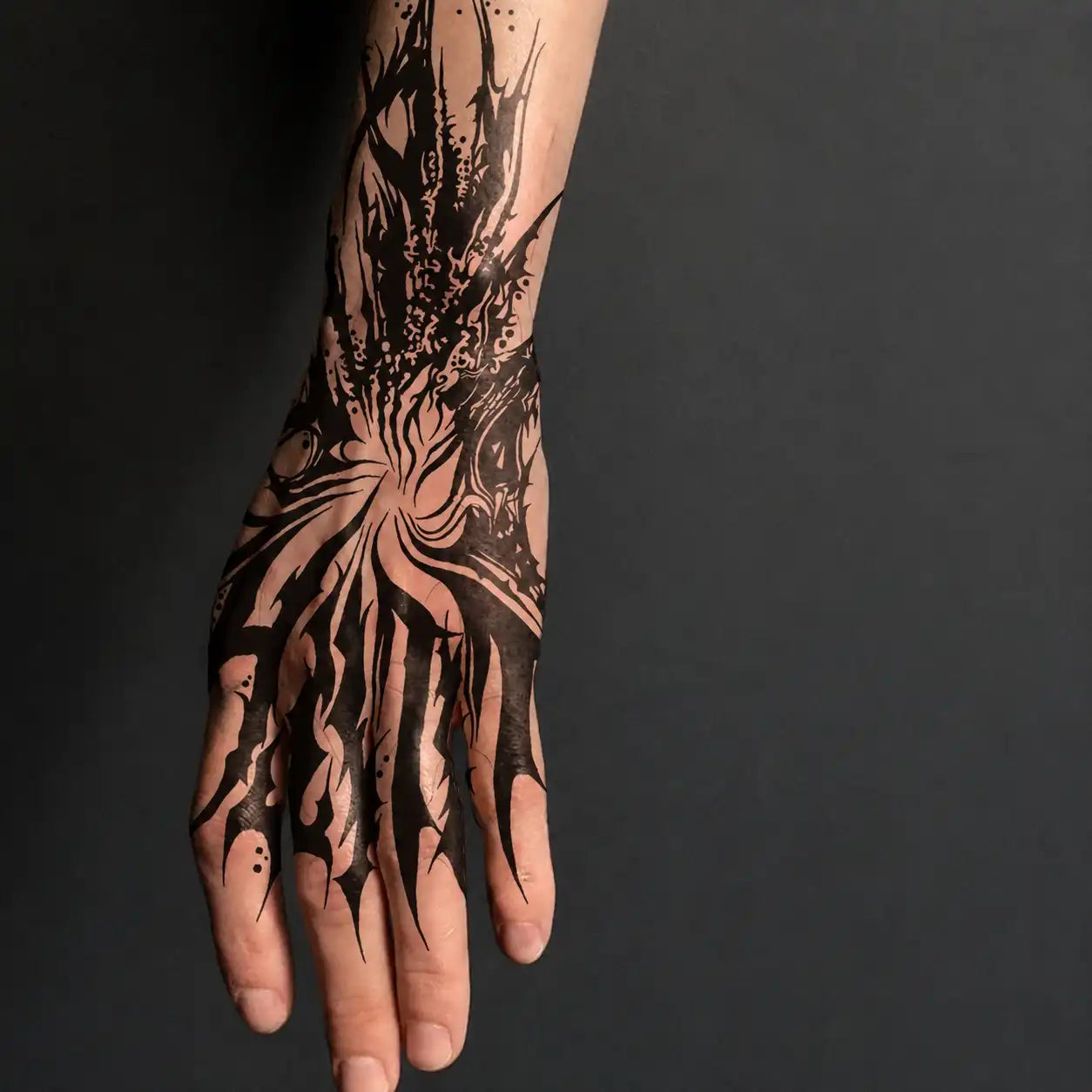 Gothic Claw Hand temporary tattoo, view 2 — Yuka Ink
