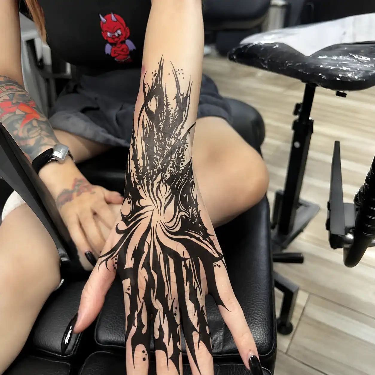 Gothic Claw Hand temporary tattoo — Yuka Ink