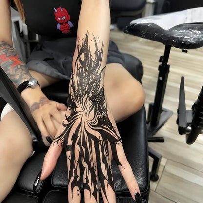 Gothic Claw Hand temporary tattoo — Yuka Ink