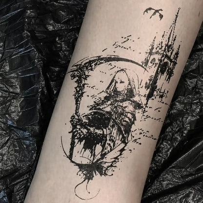 Gothic Ruins Tattoo temporary tattoo — Yuka Ink