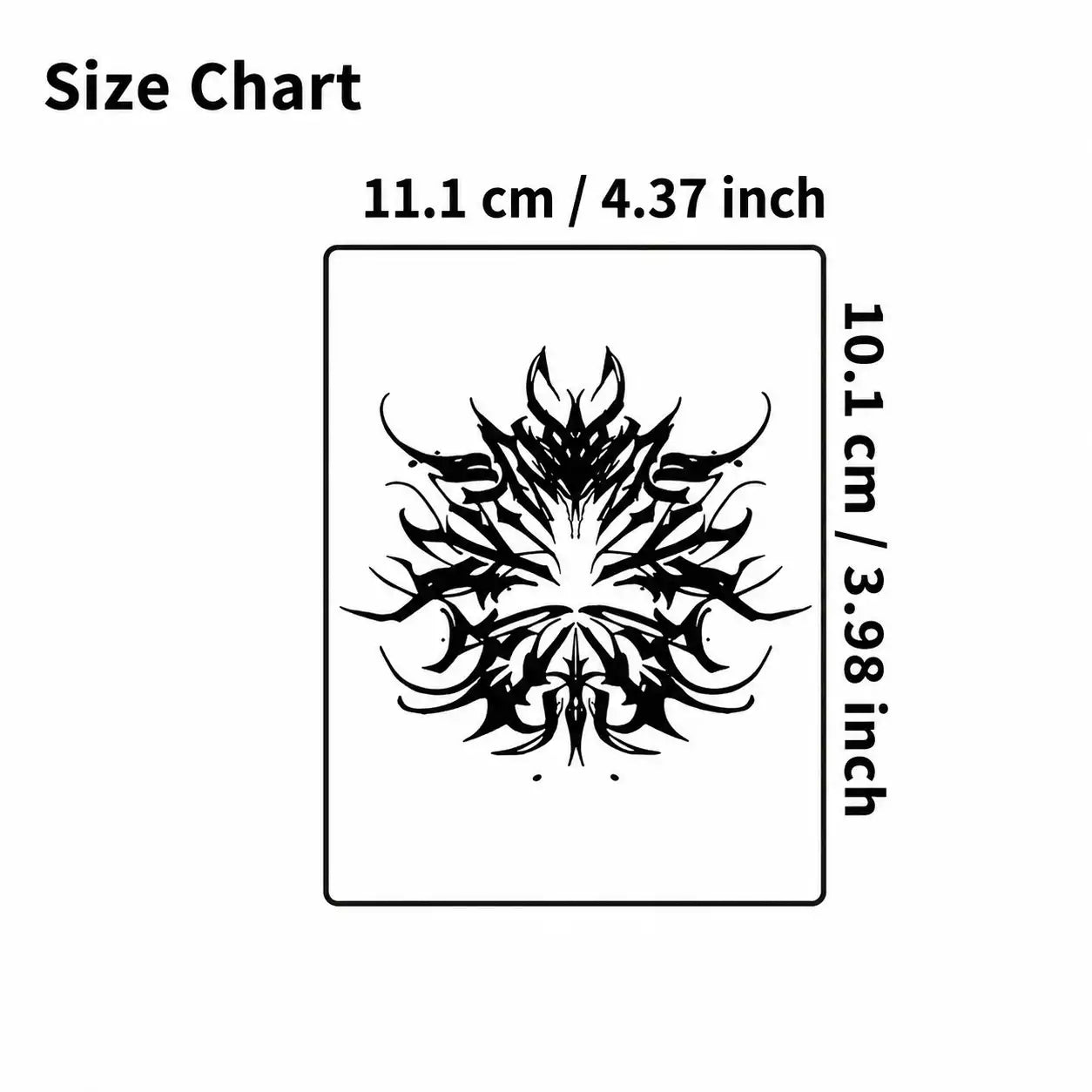 Dark Ink Hand temporary tattoo, view 3 — Yuka Ink