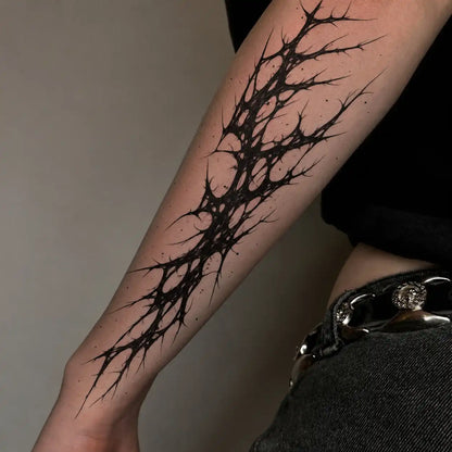 Thorn Lines Tattoo temporary tattoo — Yuka Ink