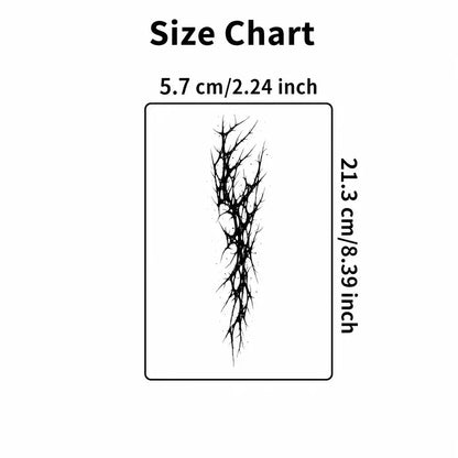 Thorn Lines Tattoo temporary tattoo, view 3 — Yuka Ink