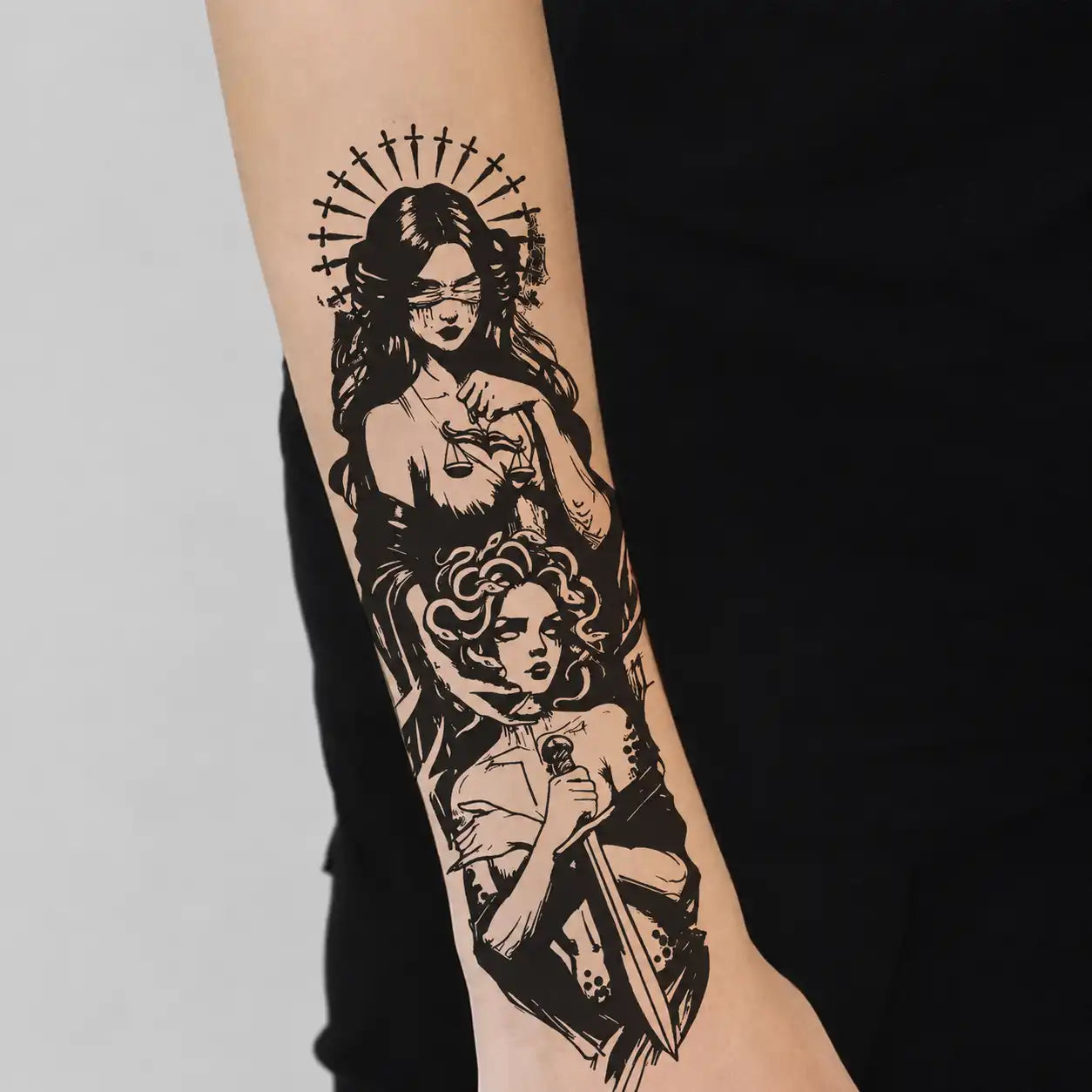 Witch Tattoo temporary tattoo — Yuka Ink