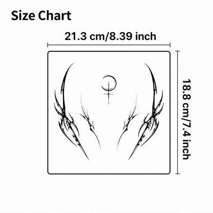 Thorn Hip temporary tattoo, view 3 — Yuka Ink
