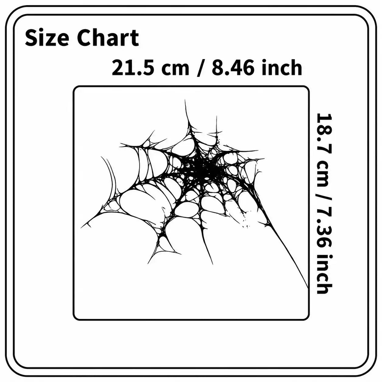 Spider Web Hip temporary tattoo, view 3 — Yuka Ink