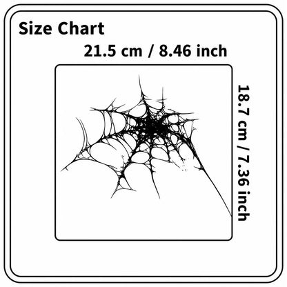 Spider Web Hip temporary tattoo, view 3 — Yuka Ink
