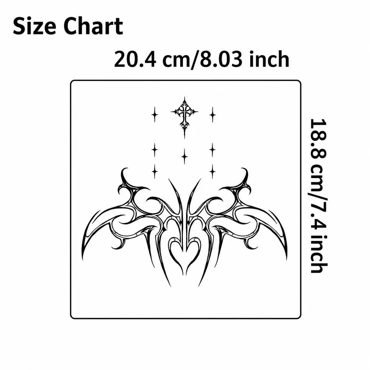 Succubus Hip temporary tattoo, view 3 — Yuka Ink