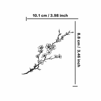 Plum Blossom Hand temporary tattoo, view 3 — Yuka Ink
